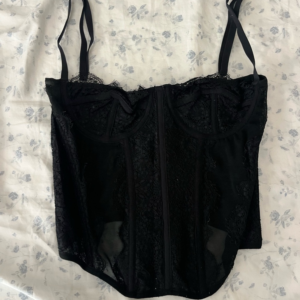 Stylish Black Bustier Top by Dealmore